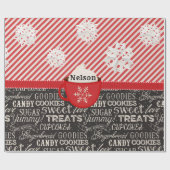 ウィンターワードアートホリデー ラッピングペーパー (フラット)