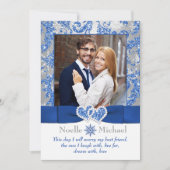 ウィンターワ王室のンダーランドが参加したハートフォト招待状 招待状 (正面)