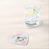 ウィンターヴァレンティーンズガールベビーシャワーハート紙 ペーパーコースター (インサイチュ)