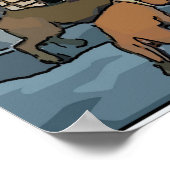 ウィンターヴィレッジのダックスフント ポスター (角)