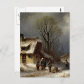 ウィンターヴィレッジシーン – ウィンターリシードルセン ポストカード (正面/裏面)