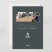 ウィンター感謝していフローラビジネスホリデーカード シーズンカード (裏面)