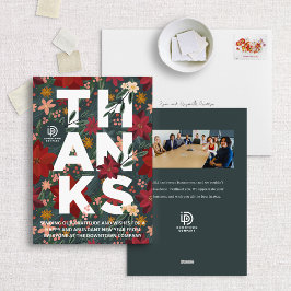 ウィンター感謝していフローラビジネスホリデーカード シーズンカード