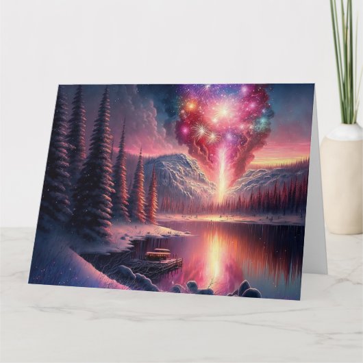 ウィンター湖花火大会 カード (正面)