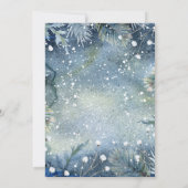 ウィンター素朴ウッドランドクリスマスホリデーパーティー 招待状 (裏面)