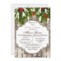 ウィンター素朴ウッドランドブライダルシャワー