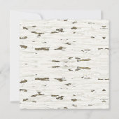 ウィンター素朴ウッドランド | Let It Snow Bird シーズンカード (裏面)