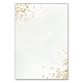 ウィンター素朴グリーングリッター結婚ズ座席表 テーブルナンバー (裏面)