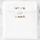 ウィンター素朴シトラス&パインホリデーパーティー スクエアシール (バッグ)