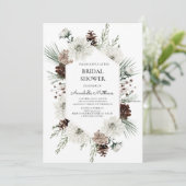 ウィンター素朴ホリデーブライダルシャワー 招待状 (スタンド正面)