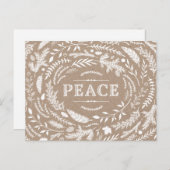 ウィンター素朴ホリデーポストカード シーズンポストカード (正面/裏面)