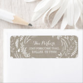 ウィンター素朴ホリデー住所 シール (インサイチュ)