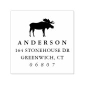 ウィンター素朴ムース差出人住所 セルフインキングスタンプ (デザイン)