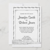 ウィンター素朴ワンダーランド結婚式招待状 招待状 (正面)