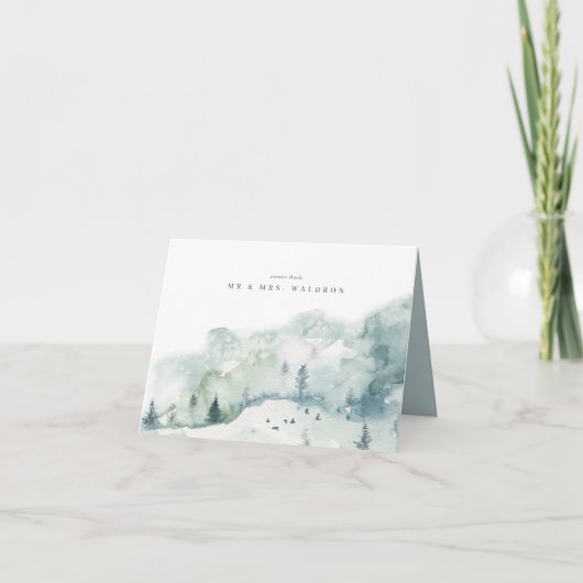 ウィンター結婚ミステールのカードを折り畳んだ カード (正面)