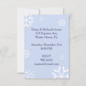 ウィンター至パーティの招待状 招待状 (裏面)