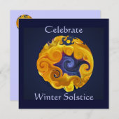 ウィンター至パーティの招待状 招待状 (正面/裏面)