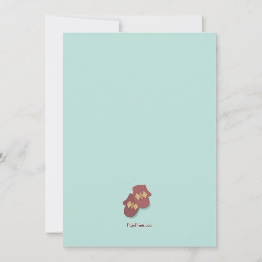 ウィンター衣服招待状 招待状 (裏面)