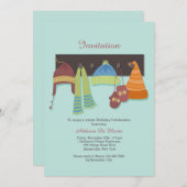 ウィンター衣服招待状 招待状 (正面/裏面)