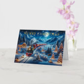 ウィンター表現ホリティ絵を描ング 箔シーズンカード (蘭)