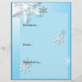 ウィンター アイシー スノーフレーク イベント フライヤー (裏面)