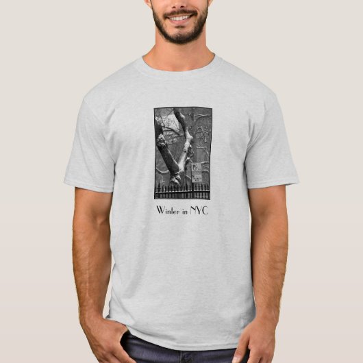 ウィンター・イン・ザ・シティ 大人用Tシャツ Tシャツ (正面)