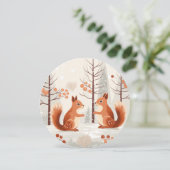 ウィンター・ウィスパーズ - きつねのホリデー・グリーティング シーズンカード (スタンド正面)