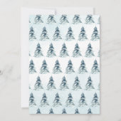 ウィンター ウッドランド ベビーシャワー 招待状 (裏面)