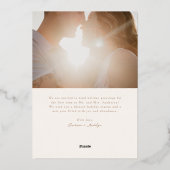 ウィンター グリーンフレーム ボタニカル ホリデー カード (裏面)