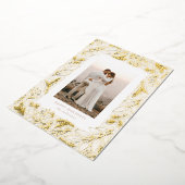 ウィンター グリーンフレーム ボタニカル ホリデー カード (回転した状態)