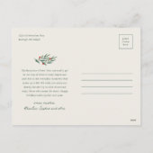 ウィンター グリーン アイボリー フォト クリスマス (裏面)