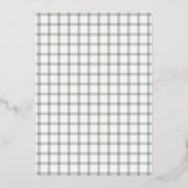 ウィンター グリーン ホリデー プライド フレームド フォイル グリーティング (裏面)