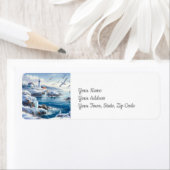 ウィンター・コーストライン 返送先ラベル ラベル (インサイチュ)