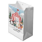 ウィンター・サーカス・アニマル・サンクス・ユー ミディアムペーパーバッグ (正面アングル)