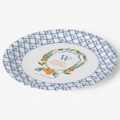 ウィンター シトラス ボタニカル フローラル | グリーエリィ ペーパープレート (アングル)