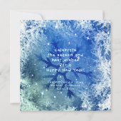 ウィンター スノー グローブ HAPPY HOLIDAYS フォト 招待状 (裏面)