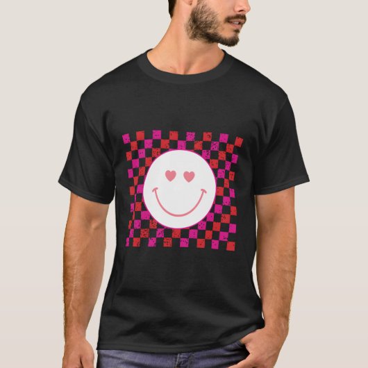 ウィンター スマイリー フェイス ラブ Tシャツ (正面)
