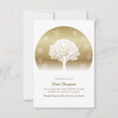 ウィンター ツリー オブ ライフ シンパシー 感謝カード 招待状 (正面)