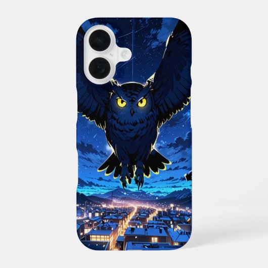 ウィンター・ナイト・オウル iPhone 16ケース (裏面)