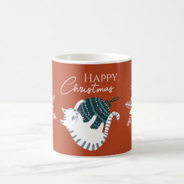 ウィンター ハッピー クリスマス おもちゃ 猫 ギフト  コーヒーマグカップ