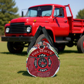 ウィンター ファイヤー トラック ホリデー パーソナライズド ダッフルバッグ