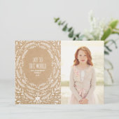 ウィンター フォリアージ スタイル 2 | ホリデー フォト カード (スタンド正面)