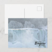 ウィンター フローズン アメリカン フォールズ | ナイアガラ ディープ フリーズ ポストカード (正面/裏面)