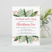 ウィンター フローラル | クリスマス・イブ 招待状 (スタンド正面)