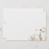 ウィンター ブランチェス 感謝の気持ちの写真カード 招待状 (裏面)