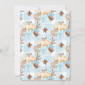 ウィンター・ブルー・クッキー＆ココア・パーティ 招待状 (裏面)