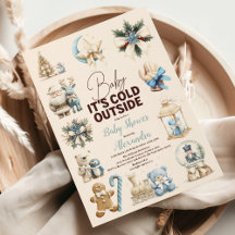 ウィンター・ブルー・クリスマス・ホリデー・ベイビー・シャワー