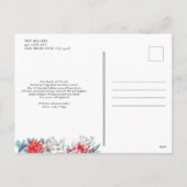 ウィンター ベリー クリスマス ホリデー フォト ポストカード (裏面)