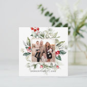 ウィンター ベリー ファミリー フォト 招待状 (スタンド正面)