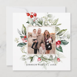 ウィンター ベリー ファミリー フォト 招待状